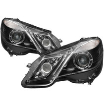 Spyder 9932670 - Xtune Mercedes E-Class 10-13 Projector Headlights OE Style Halogen Only Black PRO-JH-MBW21210-NA-BK