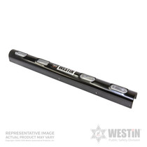 Westin 36-6015W4 - Push Bumper Elite Light Channel 33.1 inch Whelen 4 Hole - Black