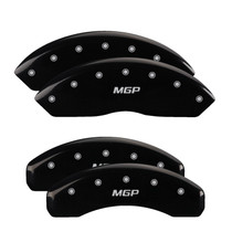 MGP 10248SMGPBK - Set of 4: Black finish, Silver