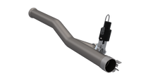 QTP 525018 - 2018 Jeep Wrangler JL 4DR 2.5in 304SS Aggressor Cutout Mid Pipe