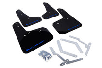 Rally Armor MF27-UR-BLK/BL - 12-19 Ford Focus ST / 16-19 RS Black Mud Flap w/ Blue Logo