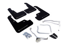 Rally Armor MF32-UR-BLK/SIL - 15-21 Subaru WRX/STI (Sedan ONLY) Black UR Mud Flap w/ Silver Logo