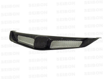 Seibon FG0608HDCV4J-MG - 06-10 Honda Civic 4Dr JDM / Acura CSX MG-Style Carbon Fiber Grill