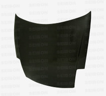 Seibon HD0005MITEC-OE - Carbon, , OEM-style carbon fiber hood for 2000-2005 Mitsubishi Eclipse