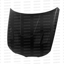 Seibon HD0910BMWE90-GTR - 09-11 BMW 3 Series 4dr (Exc M3) GTR-Style Carbon Fiber Hood