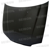 Seibon HD9295HDCV2D-OE - 92-95 Honda Civic 2DR/3DR OEM Carbon Fiber Hood