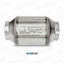 G-Sport 50225 - GESI  400 CPSI GEN 2 EPA Compliant 2.5in Inlet/Outlet Catalytic Converter-4in x 4in-350-500HP