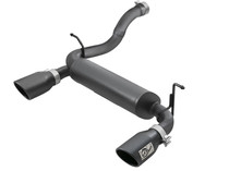 aFe Power 49-48067-B - Rebel Series 2.5in 409 SS Axle-Back Exhaust w/ Black Tips 2018+ Jeep Wrangler (JL) V6 3.6L