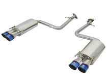 aFe Power 49-36037-L - Takeda 16-17 Lexus RC 200T 2.0L (t) 2in. SS Axle-Back Exhaust System w/Polished Blue Tips