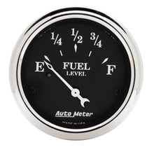 AutoMeter 1718 - 2 1/16in Old Tyme 0-30 Ohm Electronic Fuel Level Gauge - Black