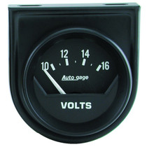 AutoMeter 2362 - AutoGage 2in Voltmeter 10-16V Auto Gauge - Black