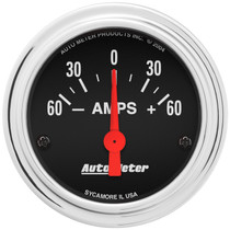 AutoMeter 2586 - Traditional Chrome Electrical Ammeter 2 1/6in 60A Gauge