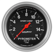 AutoMeter 3544 - Gauge Pyrometer (Egt) 2-5/8in. 1600 Deg. F Digital Stepper Motor Sport-Comp