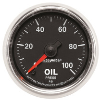 AutoMeter 3853 - GS Series 2-1/16in Oil Pressure Gauge 100PSI Electric Full Sweep