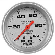 AutoMeter 4412 - Ultra-Lite 2 5/8in Mechanical Fuel Pressure Gauge 100psi