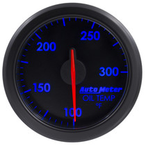 AutoMeter 9140-T - Airdrive 2-1/6in Oil Temp Gauge 100-300 Degrees F - Black
