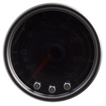 AutoMeter P30252 - Spek-Pro Gauge Vac/Boost 2 1/16in 30Inhg-30psi Stepper Motor Peak & Warn Black/Smoke/Black