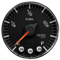 AutoMeter P312318 - Spek-Pro Gauge Fuel Level 2 1/16in 0-270 Programmable Blk/Chrm
