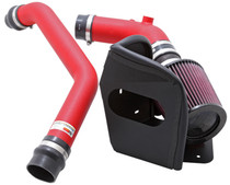 K&N 69-6546TWR - 08-09 Mitsubishi Evo X Wrinkle Red Typhoon Short Ram Intake