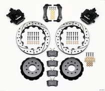 Wilwood 140-10158-D - Combination Parking Brake Rear Kit 12.88in Drilled Mustang 94-04