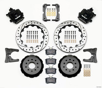 Wilwood 140-10159-D - Combination Parking Brake Rear Kit 12.88in Drilled 2005-2014 Mustang