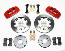 Wilwood 140-10736-R - Dynapro 6 Front Hat Kit 12.19in Red 90-99 Civic w/240 mm Disc