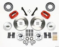 Wilwood 140-11007-R - Forged Dynalite Front Kit 11.00in Red 70-78 Camaro