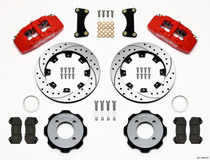 Wilwood 140-11899-DR - Dynapro 6 Front Hat Kit 12.19in Drilled Red 2011 Fiesta