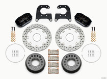 Wilwood 140-12546-D - Dynapro Lug Mount Single Rear Dynamic Kit SA Drilled Big Ford New Style 2.50in Offset