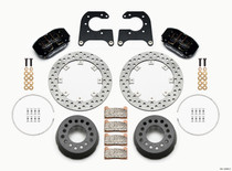 Wilwood 140-12548-D - Dynapro Lug Mount Single Rear Dynamic Kit SA Drilled 58-64 Olds/Pont 1/2in Studs