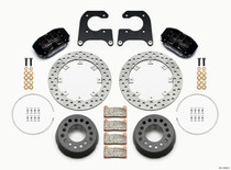 Wilwood 140-12549-D - Dynapro Lug Mount Single Rear Dynamic Kit SA Drilled M-W/Lamb Ends 1/2in Studs
