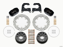 Wilwood 140-12550-D - Dynapro Lug Mount Single Rear Dynamic Kit SA Drilled 58-64 Olds/Pont .690in Studs