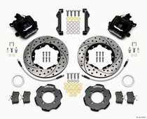 Wilwood 140-12768-D - Combination Parking Brake Rear Kit 11.00in Drilled 2012 Fiat 500 w/ Lines