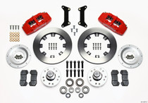 Wilwood 140-12837-R - Dynapro 6 Front Hub Kit 12.19in Red 79-87 GM G Body