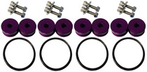 Torque Solution TS-UNI-026PRC - Billet Bumper Quick Release Kit Combo (Purple): Universal