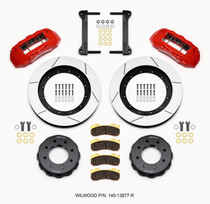 Wilwood 140-13877-R - TX6R Front Kit 16.00in Red 1999-2010 GM H2 Truck/SUV 2500