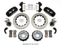 Wilwood 140-14263-D - AERO4 / MC4 Rear Kit 14.00 Drilled Currie Pro-Tour Unit Bearing Floater