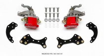 Wilwood 140-14415-R - P/S Retrofit Kit w/MC4 P-Brake Forged Dynalite Pro Street 12.19in Rear Kits