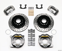 Wilwood 140-7143-DP - Forged Dynalite P/S P-B Kit Drilled Polished Small Ford 2.66in Offset