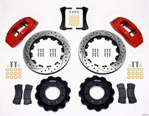 Wilwood 140-8992-DR - TC6R Front Kit 16.00in Drilled Red 1999-2014 GM Truck/SUV 1500