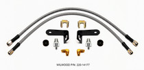 Wilwood 220-14177 - Flexline Kit 20 inch -3 M10-1.0 BF 1/8 NPT 90 Degree