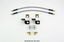 Wilwood 220-15276 - Flexline Kit 14 inch -3 M10-1.5 IF 1/8 NPT 90 Degree