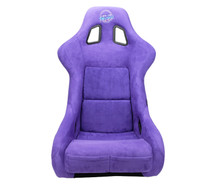 NRG FRP-302PP-PRISMA - FRP Bucket Seat PRISMA Edition W/ pearlized Back Purple Alcantara - Large