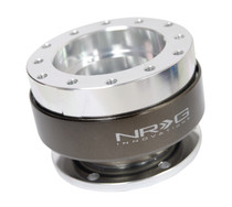 NRG SRK-200-1SL - Quick Release Gen 2.0 - Silver Body / Chrome Ring SFI Spec 42.1