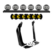 KC HiLiTES 97060 - 97-06 Jeep TJ 50in. Overhead Xross Bar Kit w/(6) SlimLite LED Lights - Black