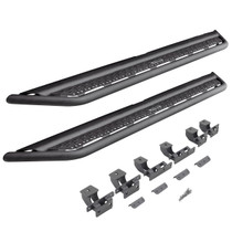 Go Rhino D64506T - 18-20 Jeep Wrangler JLU Dominator Extreme D6 SideSteps Complete Kit w/SideStep + Brkts