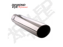 Diamond Eye 5615RA - Exhaust Tail Pipe Tip Rolled Angle Cut 5 Inch ID X 6 Inch OD X 15 Inch Long 304 Stainless