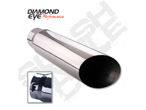 Diamond Eye 5618BAC - Exhaust Tail Pipe Tip Bolt-On Rolled Angle Cut 5 inch ID X 6 Inch OD X 18 Inch Long 304 Stainless