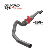 Diamond Eye K4338S-RP - Cat Back Exhaust For 03-07 Ford F250/F350 Superduty 6.0L 4 inch Single Side No Muffler Stainless