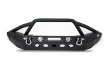 DV8 Offroad FBSHTB-08 - Jeep JK/JL Front Bumper w/LED Lights 07-18 Wrangler JK/JL Steel Mid Length